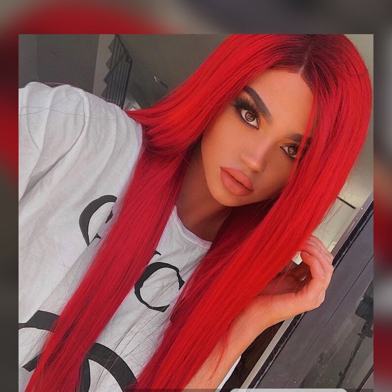 Human Hair Wig Straight Lace Front Wig 4x4 Lace Wig Human Hair Etsy