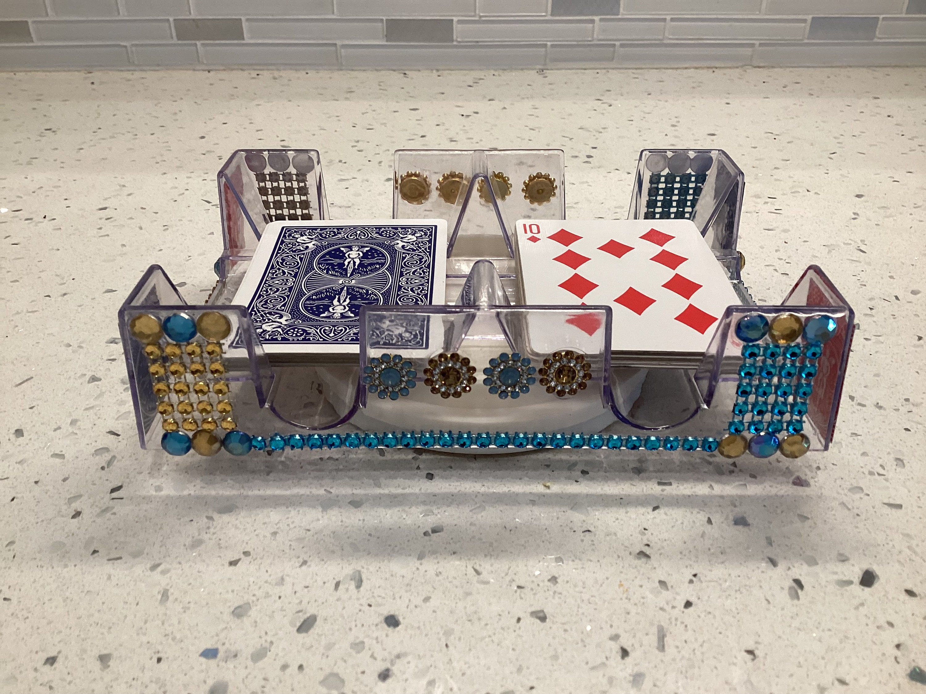 Custom Canasta revolving Tray —- bling bling