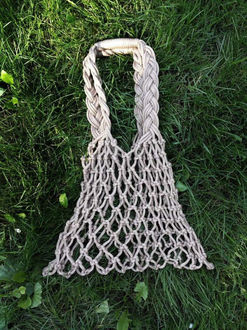 Wicker bag French market rope bag Zero waste Etsy