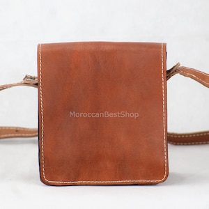 Bolso de hombro pequeño, Bolso de hombro de cuero unisex, Bolso bandolera, Bolso tipo cartera, Bolso pequeño de cuero, Bolso mensajero, Bolso de cuero para hombre