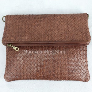 Cartera de mano de cuero, bolso de mano de cuero para mujer, billetera de mano, billetera de cuero para mujer, billetera larga, billetera con cremallera.