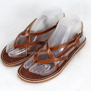 Moroccan Leather Sandals: Braided Summer Flats
