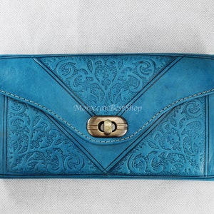 Portafoglio in pelle fatto a mano da donna, porta carte di credito in pelle, portafoglio in pelle, portafoglio sottile in pelle, fermasoldi in pelle per donna