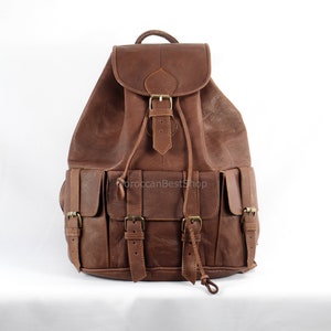 Large leather backpack women, School Backpack, Leather Backpack Purse women, Unisex Travel Backpack, Backpack Men