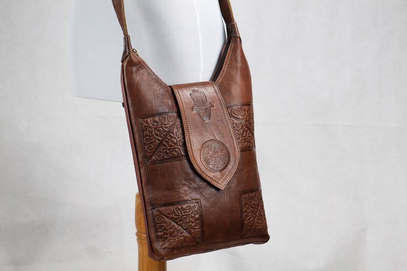 Brown Leather Handbag Tote, Leather Shoulder Bag, Leather Purse,