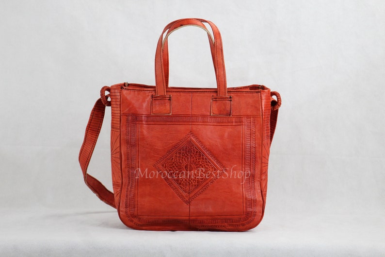 Leather Bag Handmade Leather Handbag Genuine Leather Purse Leather Tote Bag Leather Purse Crossbody Moroccan Shoulder Bag