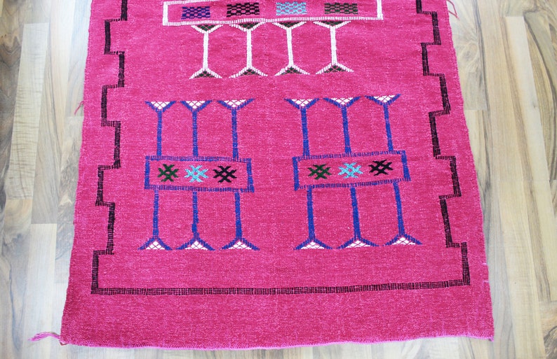 Handmade Wool Rug Rug Living Room Area Rug Floor Rug Handmade Colourful Moroccan Rug Vintage Bohemian Rug Decorative Rug