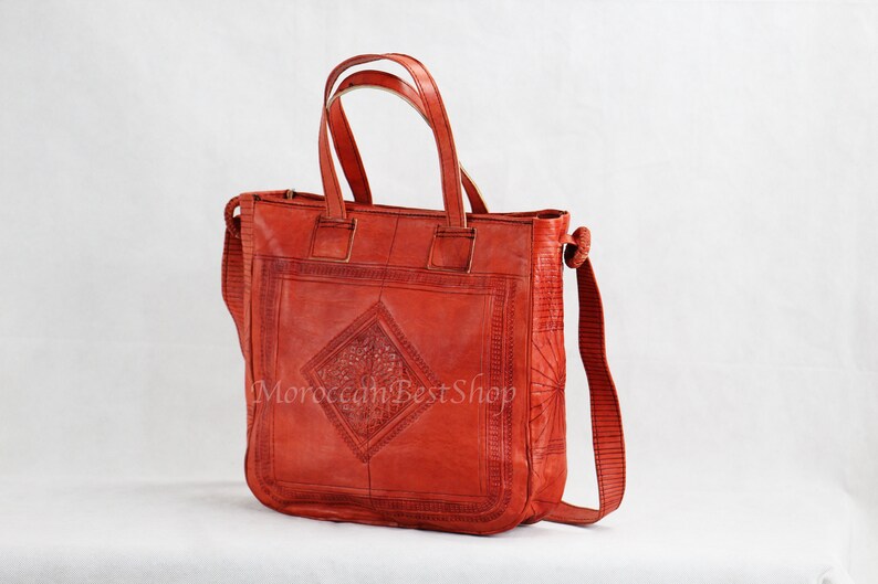 Leather Bag Handmade Leather Handbag Genuine Leather Purse Leather Tote Bag Leather Purse Crossbody Moroccan Shoulder Bag