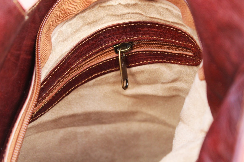 Boho Purse Large size Vintage Leather Fringe Purse Leather Purse Crossbody Light Brown Leather Tote Leather Tote Bags for women .