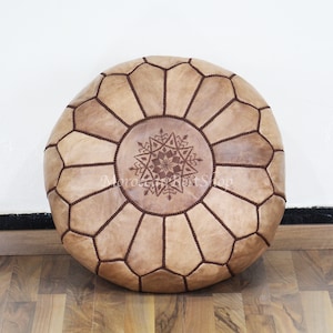 25 % Pouf Sale Moroccan Pouf Leather, Leather ottoman Pouf, Morrocan Leather Pouf, Foot Stool pouffe, Home gift, Anniversary Gifts .