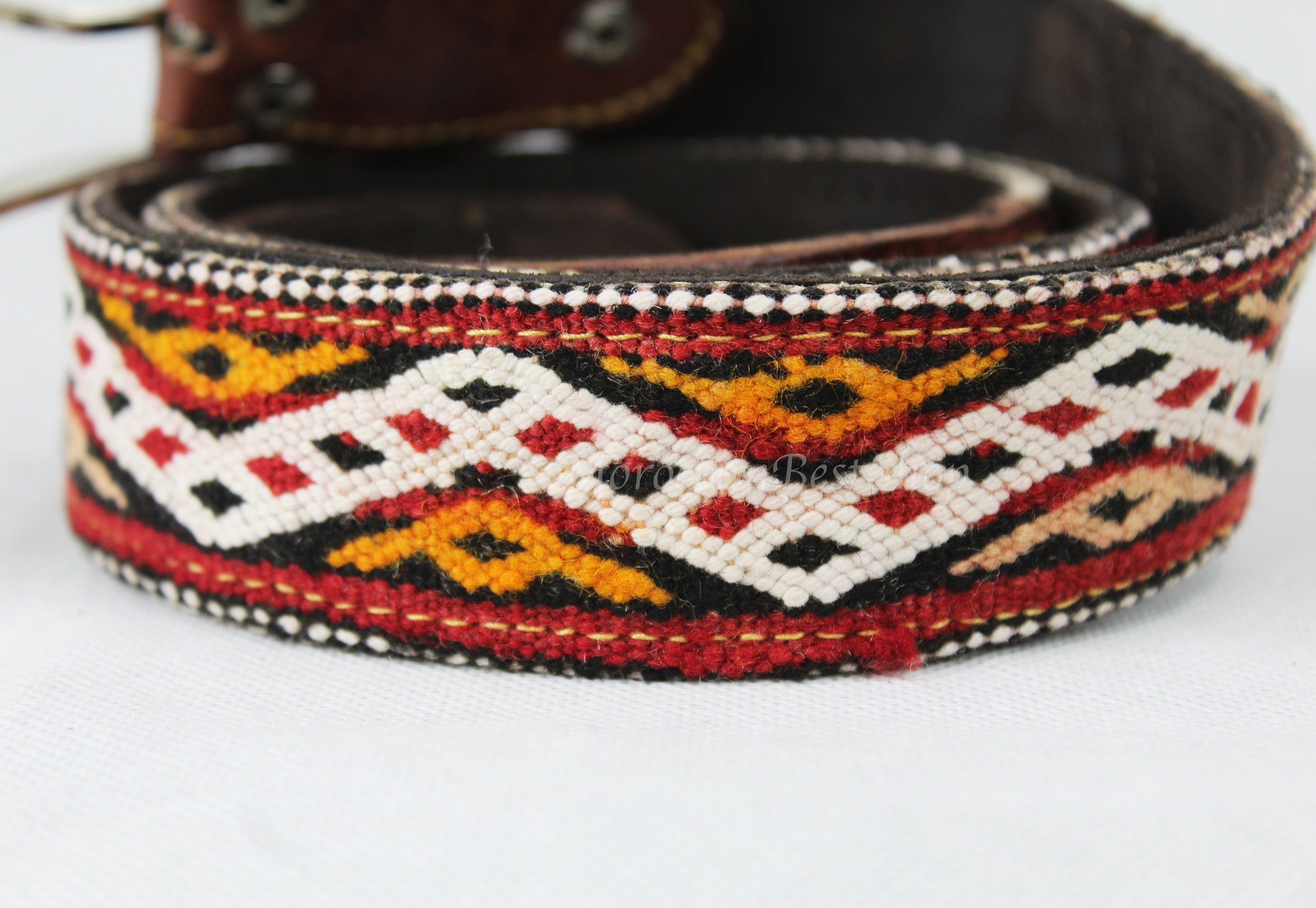 Leather Kilim Belt Leather Belt for Women Handmade Moroccan - Etsy UK