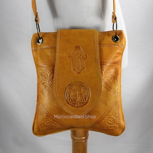 Medium Bohemian Leather Handbag Tote, Leather Purse, Leather tote bag, Women&#39;s Shoulder Bag, Soft Leather Bag.