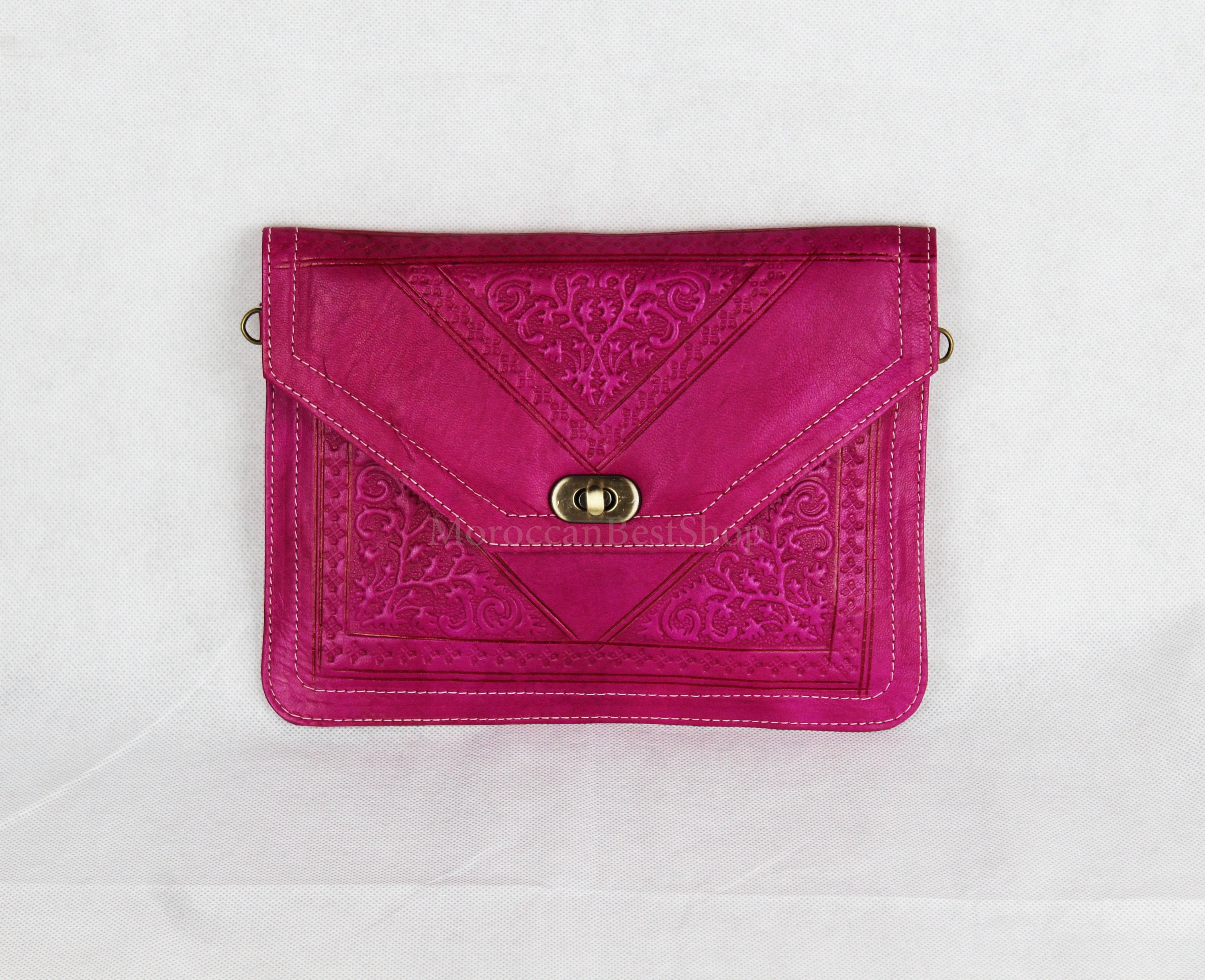 Large Womens Clutch Bag With Shoulder Strap Handmade Etsy