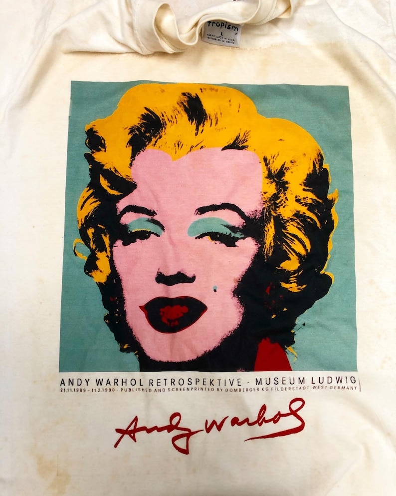 Supercool !Vintage Marilyn Monroe Gallery Souvenirs Pop Art Printed Illustration Artwork by Andy WarholKeith HaringPablo Picasso