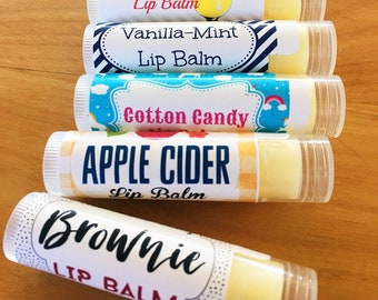 CHOOSE • YOUR • FLAVOR | Handmade All-Natural Lip Balm | Chapstick in a Variety of Scents for Everyone | Best Lip Balm | Lip Moisture