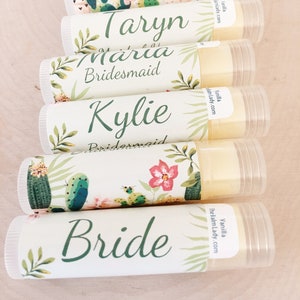 Handmade Lip Balm in a variety of succulent and cactus designs for your next party. Customized chapstick in a variety of flavors, colors, and designs.