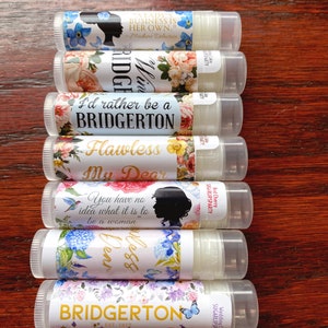 BRIDGERTON Fan Lip Balm | LADY WHISTLEDOWN Chapstick | Queen Charlotte Bridgerton Party Favors | Custom Wedding Favors  | Spill The Tea Balm