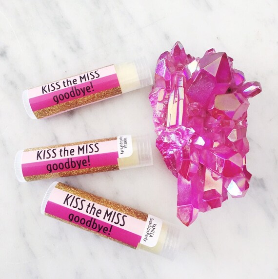 PINK and GOLD Bachelorette Party Chapstick Bachelorette | Etsy
