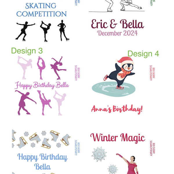 Figure Skating Competition Lip Balm | Skating Party Birthday Favors | Ice Skating Chapstick | Winter Sports Theme