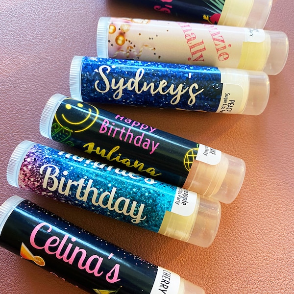 21st Birthday Party | Happy Birthday Party Favor Lip Balm | Personalized Chapstick for Birthday Party | Finally 21 Old Enough to Drink