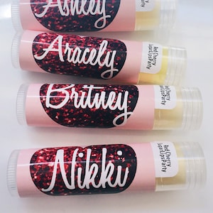 COMPETITIVE CHEER Chapstick | Cheerleading Team Lip Balm for Cheer Competitions Dance, Drill Team | Customized with Team Colors and Name