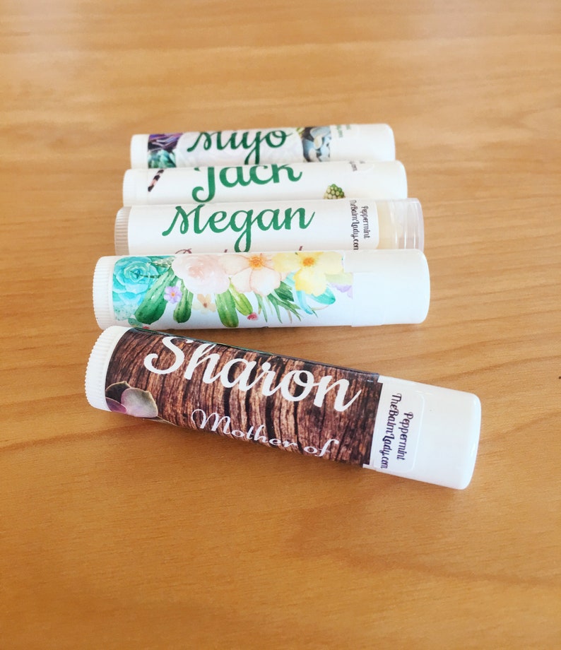 Handmade Lip Balm in a variety of succulent and cactus designs for your next party. Customized chapstick in a variety of flavors, colors, and designs.