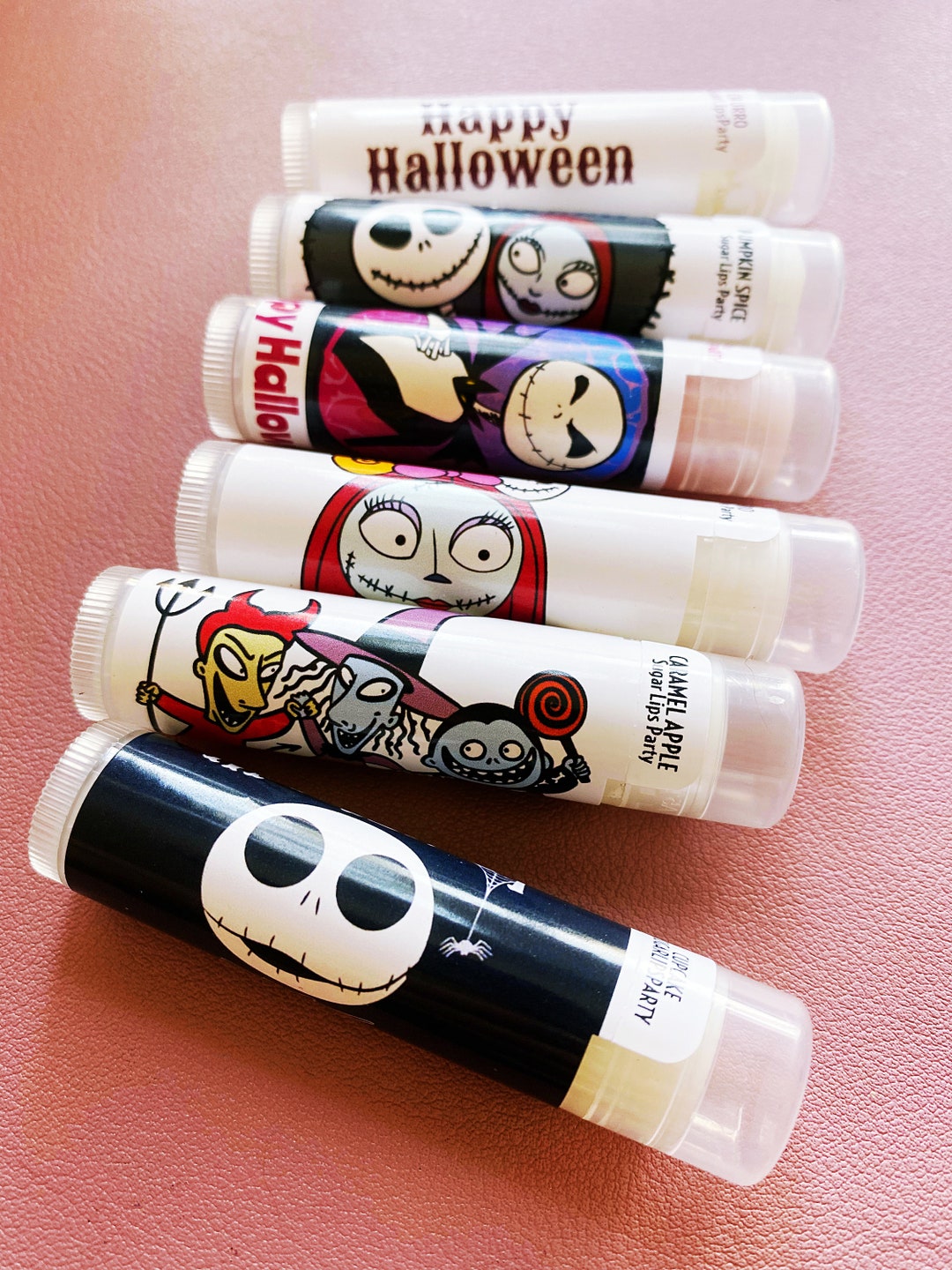 NIGHTMARE BEFORE CHRISTMAS Lip Balm Party Favors Halloween Chapstick