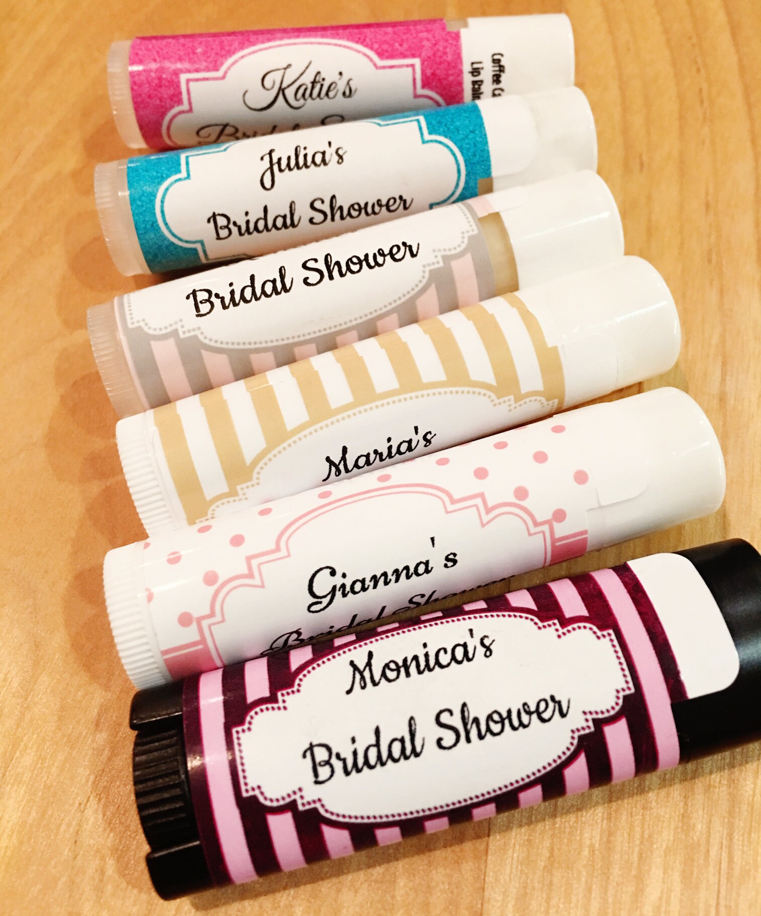 Bridal Shower Party Favor Wedding Lip Balm Party Favor Lip Etsy