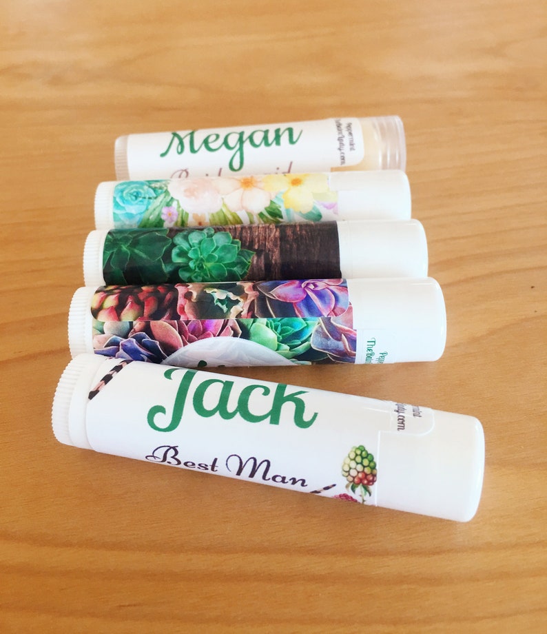 Handmade Lip Balm in a variety of succulent and cactus designs for your next party. Customized chapstick in a variety of flavors, colors, and designs.