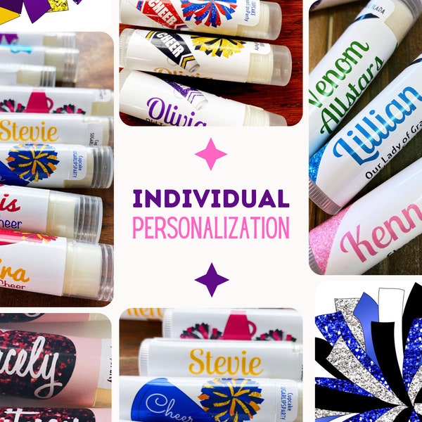 INDIVIDUAL PERSONALIZATION UPGRADE for Cheer, Sports, Bridal Parties, and more