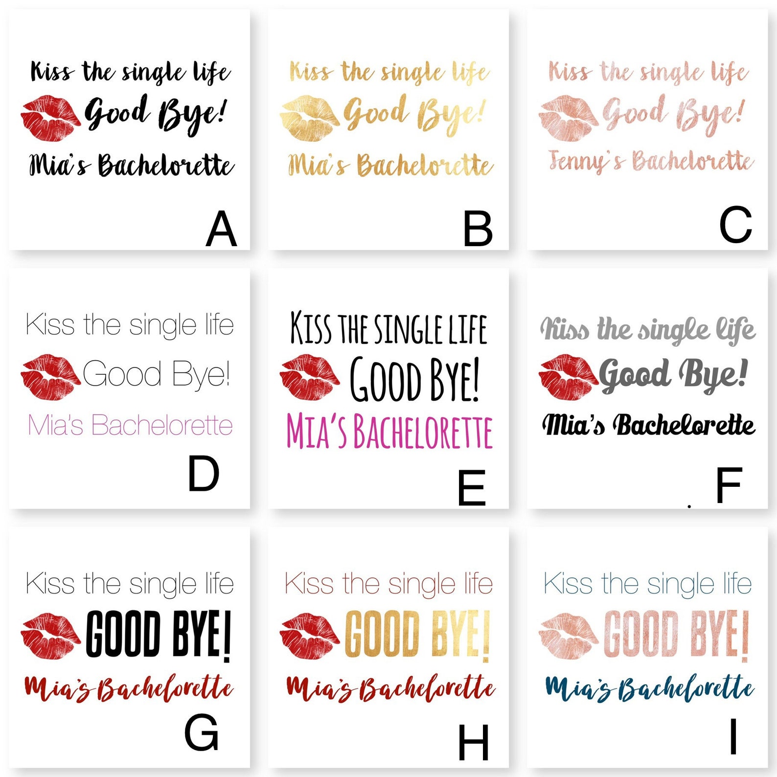 Kiss the Single Life Goodbye Bachelorette Lip Balm Bridal - Etsy