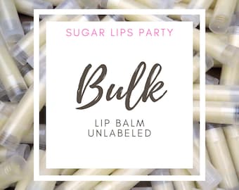 BULK Lip Balm UNLABELED Handmade Chapstick Wholesale Private Label | Unique Scents