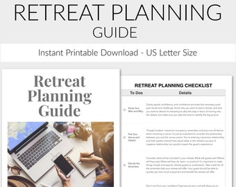 Retreat Planning Template | Retreat Planner | Event Planning | Fillable