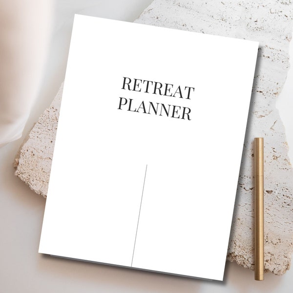 Retreat Planning Workbook | Event Planning Template | Fillable PDF