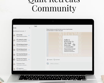 Communauté Quilt Retreats | Adhésion à la communauté Quilt en ligne | Retraite virtuelle de courtepointe