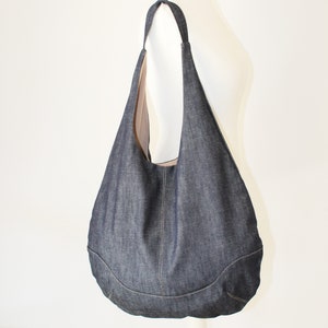 Design Bag in Jeans, Geometric Bag, Shoulder Bag Jeans, Denim Bag ...