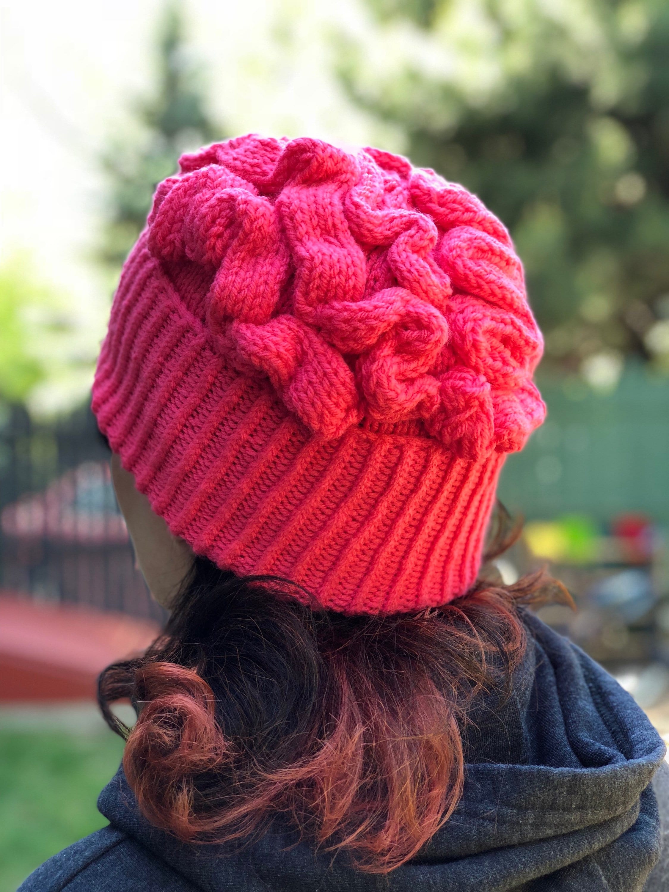 brain knitted hat