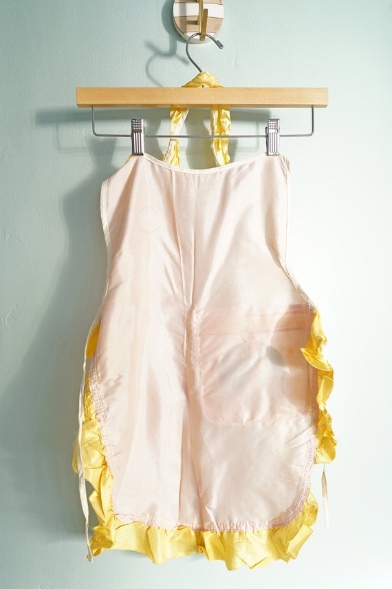 Vintage Pink and Yellow Satin Children's Hula Gir… - image 3