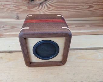 Wood Bluetooth Speaker Box - padauk wood, walnut, maple