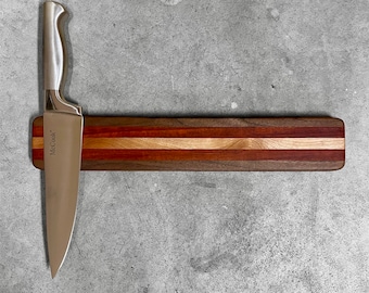 Magnetic knife rack, kitchen and dining, handmade, kitchen, chef, gift, kitchen storage, knife rack