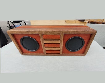 Bluetooth Wooden Speaker Box ReBluetooth Wooden Speaker Box Rechargeable 6-8hrs
