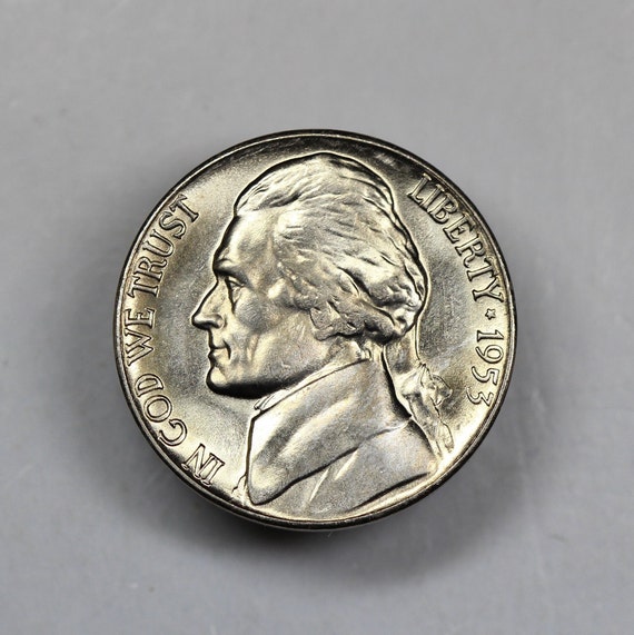Free Shipping 1953-S Jefferson Nickel Uncirculated