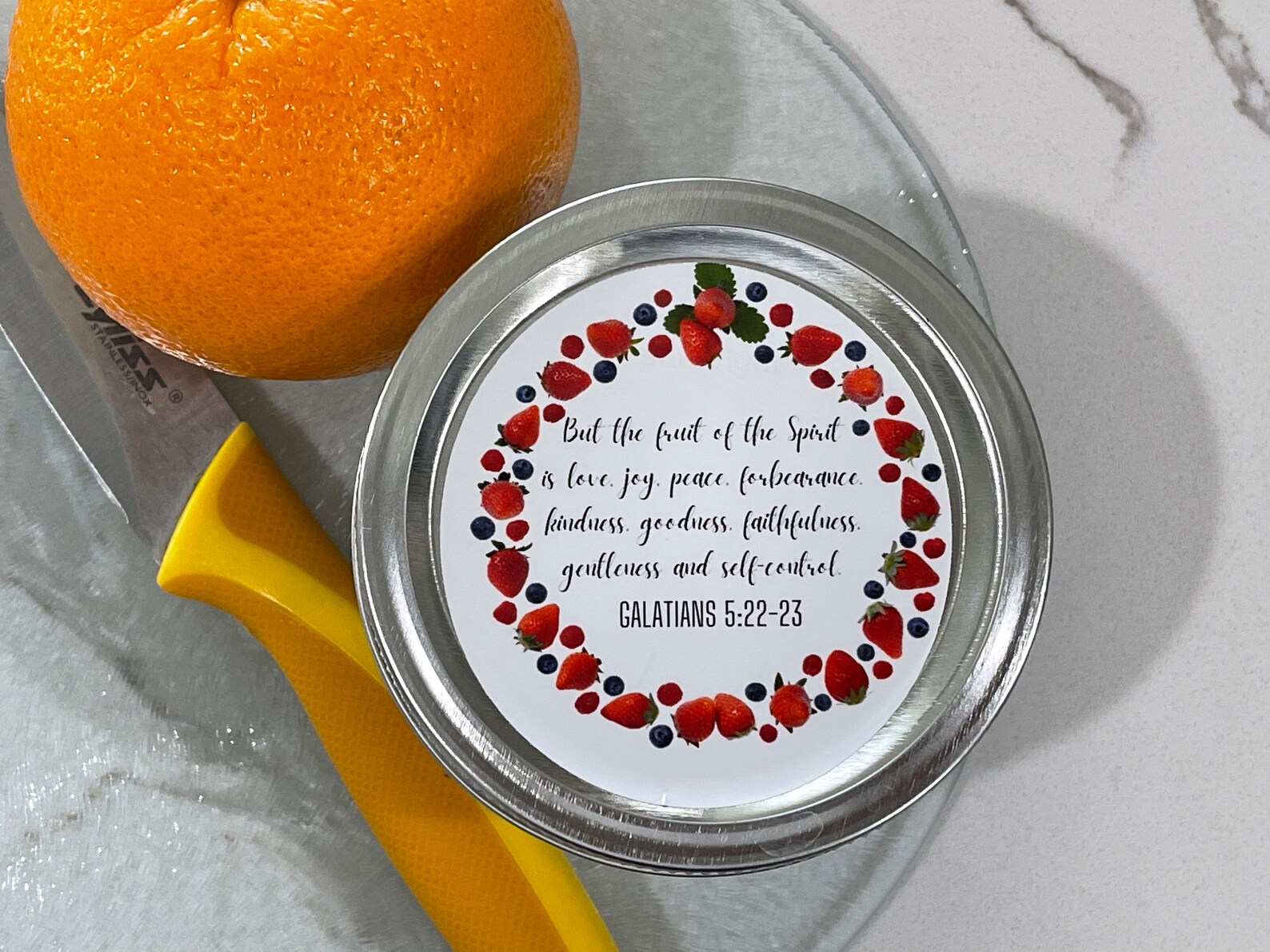Mason Jar Labels Bible Scripture Themed Fruit Preservative | Etsy