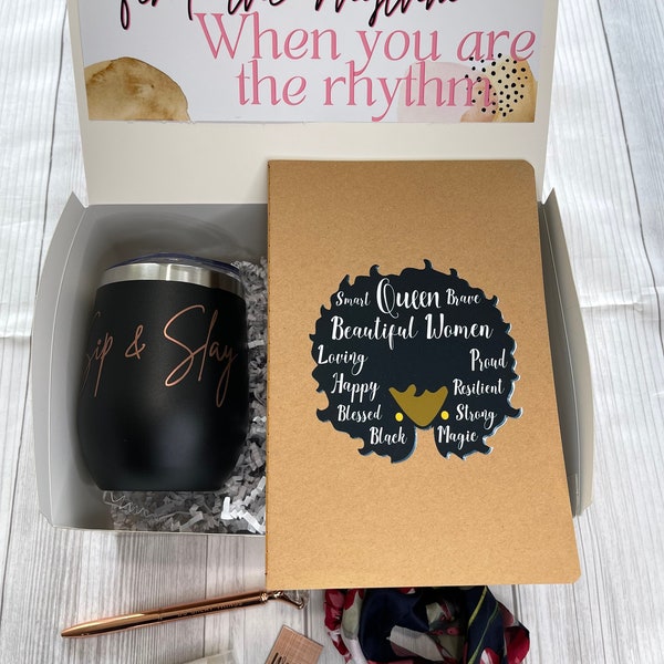 Black Girl Magic Gift Box for Thinking of You, Women's Empowerment, Mother's Day, Birthday, Graduation, Friendship gifts