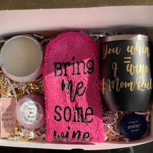 Wine Gift Box for Mother's Day, Spa Day, or Birthday