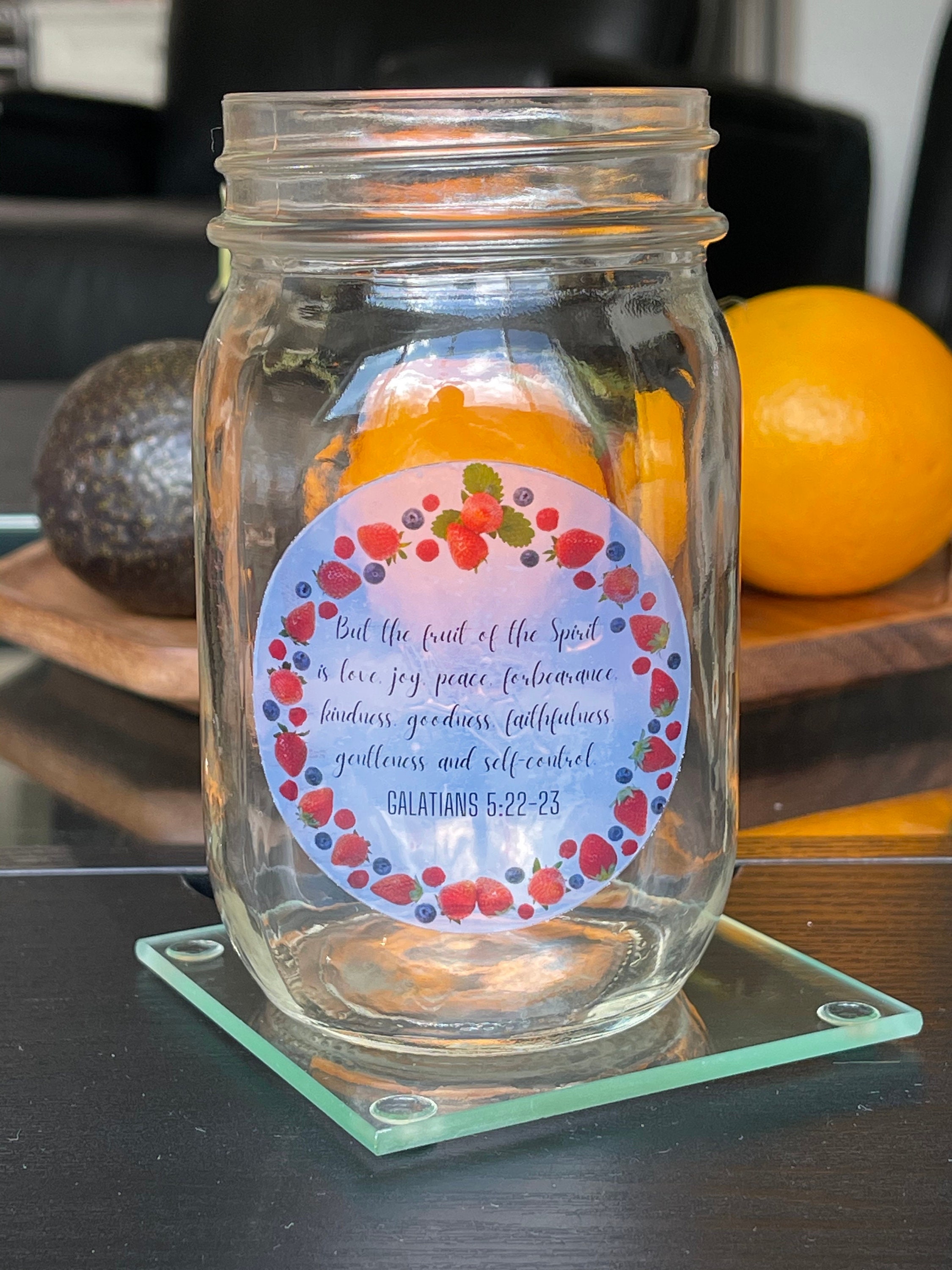 Mason Jar Labels Bible Scripture Themed Fruit Preservative | Etsy