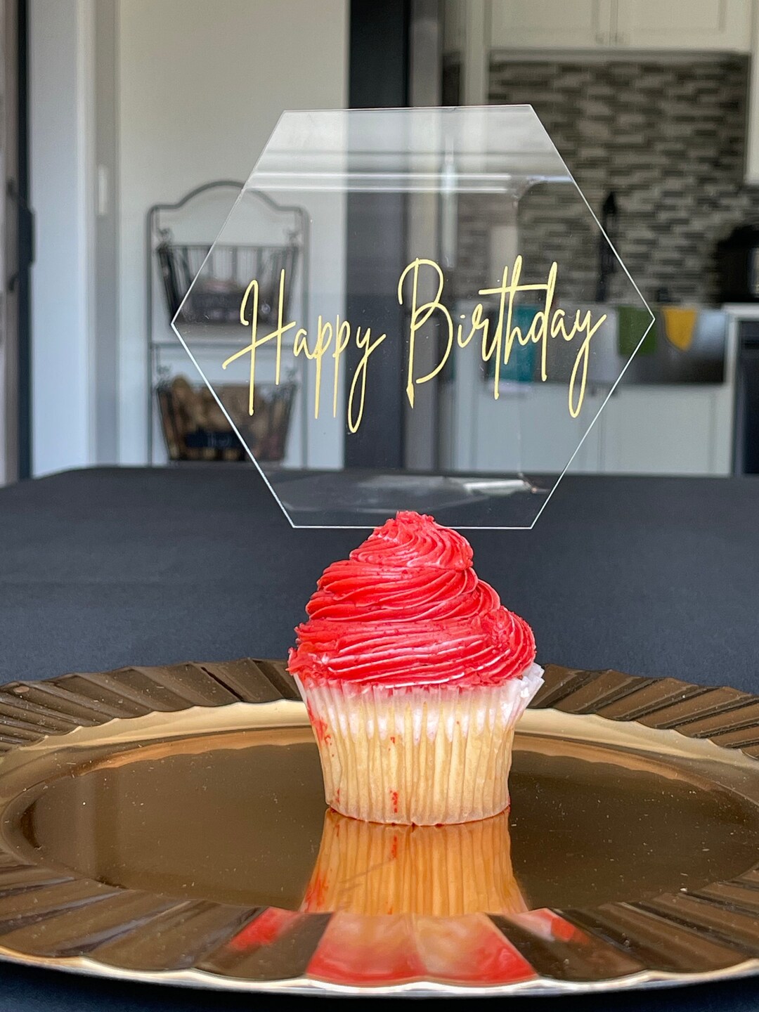 Acrylic Personalized Cake & Cupcake Topper - Etsy