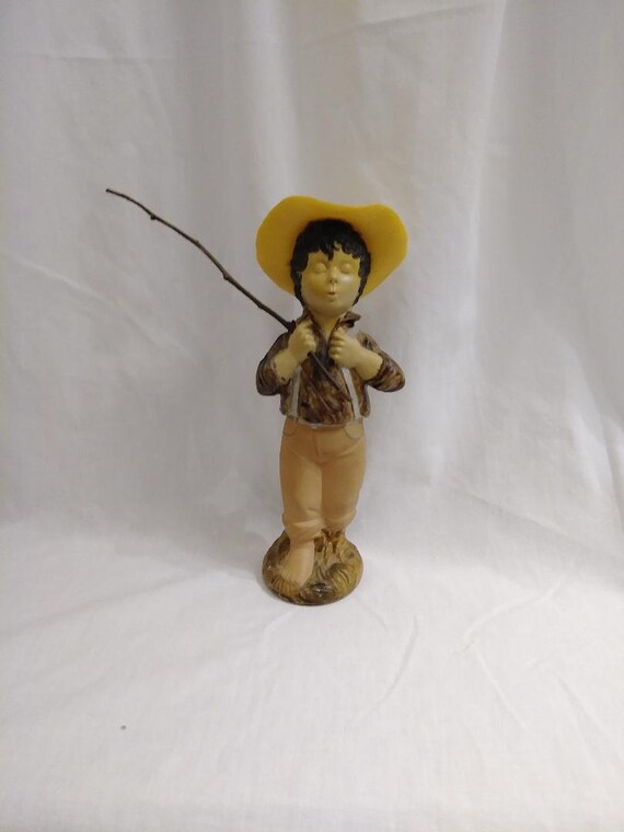 Vintage Avon Catch A Fish Boy Going VINTAGE COLLECTIBLE AVON Whistling Boy