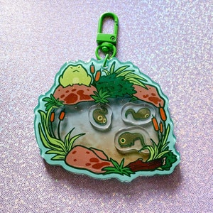 Froggy & Tadpole Pond Shaker Charm