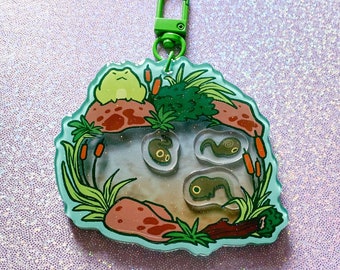 Froggy & Tadpole Pond Shaker Charm